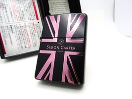 Simon Carter Union Jack Black Pink Zippo 2014 MIB Rare - £96.79 GBP