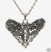 MYSTICA ACCESSORY CELTIC DRAGON HEART ALLOY NECKLACE - $15.49