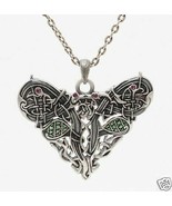 MYSTICA ACCESSORY CELTIC DRAGON HEART ALLOY NECKLACE - $21.04 CAD