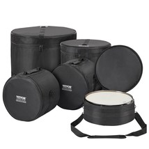 VEVOR 5-Piece Drum Bag Set, 1680D Oxford Fabric, Padded Drum Bags and Cases with - $2,399.42 MXN