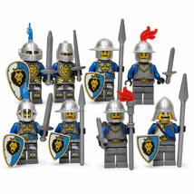 Medieval Castle Blue Lion Knights 5 Minifigure Lot - $13.29+