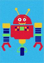 Pepita Needlepoint Canvas: Robot Three, 7&quot; x 10&quot; - £39.18 GBP+
