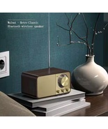  Wireless Bluetooth Speaker 5.0 Nostalgic Wooden Portable - $47.50