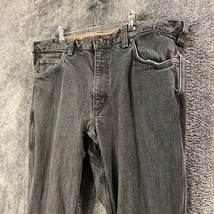 Duluth Ballroom Jeans Mens 40W 27L 40x27 Black Denim Flex Work Casual Tr... - $18.03
