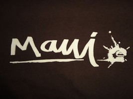 Maui Quicksilver Brown T Shirt Adult M Free US Shipping - £13.21 GBP