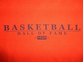 Vintage Orange Basketball Hall of Fame 1959 T Shirt Adult M - £16.35 GBP