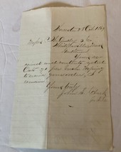1869 Handwritten Letter Signed John S Clark Signed Worcester Massachuset... - $67.01