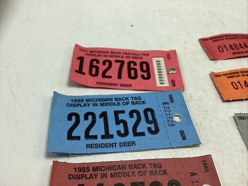 1984 to 1993 Michigan Resident and Senior Deer Tags - Gun & Bow Item image 4