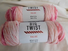 Big Twist Value lot of 2 Pink Ombre Dye Lot 450707 - £8.01 GBP