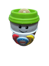 Fisher Price, Latte Cup, Laugh &amp; Learn, Educational Toy, ABC&#39;s, Music, Lights Up - $7.48