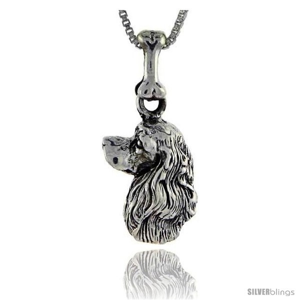 Sterling Silver American Cocker Dog Pendant -Style  - £19.50 GBP