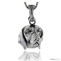 Sterling silver beagle dog pendant style pa1042 thumb200