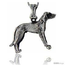 Sterling Silver Fox Hound Dog  - £124.20 GBP