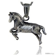 Sterling Silver Horse Pendant, 3/4 in  - £32.39 GBP