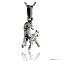 Sterling Silver Horse Pendant, 1 in  - £24.80 GBP
