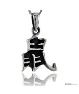 Sterling Silver Chinese Character for the Year of the RAT Horoscope Charm, 1  - $59.22