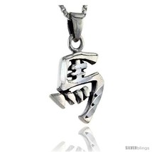 Sterling Silver Chinese Character for MA Family Name Charm, 1 in  - £31.82 GBP