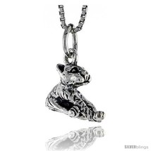 Sterling Silver Cat Pendant, 1/2 in  - £39.75 GBP
