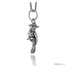 Sterling Silver Bird Pendant, 3/4 in  - £36.71 GBP