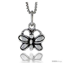 Sterling Silver Butterfly Pendant, 3/8 in  - £27.72 GBP