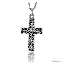 Sterling Silver Latin Cross Pendant, 1 in  - £40.77 GBP