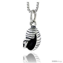 Sterling Silver Marine Turban Snail Shell Pendant, 1/2 in tall -Style  - £36.48 GBP