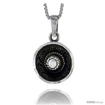 Sterling Silver Sombrero (Mexican Hat) Pendant, 1/2 in  - £37.02 GBP