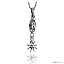 Sterling Silver Boot Spurs Pendant, 1 1/16 in  - £28.39 GBP