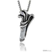 Sterling silver antique golf bag club pendant 34 in thumb200