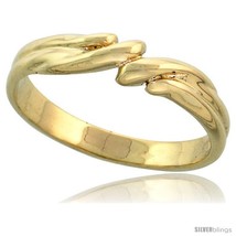 An item in the Jewelry & Watches category: Size 6.5 - 14k Gold Freeform Wave Ring, 5/32in  (4mm) 