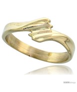 Size 6 - 14k Gold Contemporary Ribbon Ring, 1/4in  (6.5mm)  - £227.62 GBP