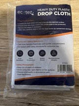 3 Pack 12 x 9 ft Extra Large Painter’s Plastic Drop Cloth Clear NEW - £12.37 GBP