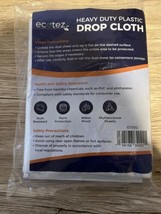 3 Pack 12 x 9 ft Extra Large Painter’s Plastic Drop Cloth Clear NEW - £11.98 GBP