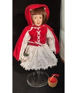 Danbury Mint &quot;LITTLE RED RIDING HOOD&quot; 11.5 in. Porcelain Storybook Doll ... - $19.80