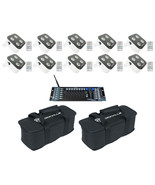 (10) Rockville MINI RF4 RGBWA+UV DMX DJ/Party Wash Lights+DMX Controller... - £932.62 GBP