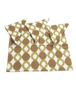 Napkins set of 4 Mosanique Ikat Collection Chartreuse 20x20 inches by Saro - $9.89