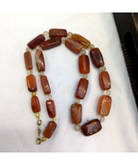 Antique African Carnelian Agate and Himalayan Quartz beads Necklace - $1,391.74 MXN