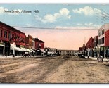 Main Street View Alliance Nebraska NE DB Postcard U4 - $8.86