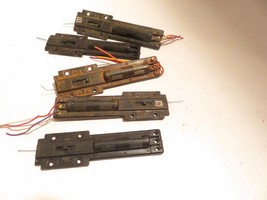 HO TRAINS - FIVE SWITCH MACHINES- NOT TESTED- PARTS-  SR155 - $2.80