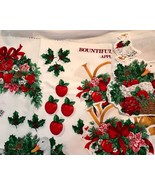 BOUNTIFUL CHRISTMAS No-Sew APPLIQUES Cranston VIP Fabric Panel + 16 Extr... - £7.29 GBP