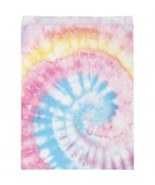 Tie Dye Party Favor Bags Paper 8 Pack 8.75&quot; x 6.5&quot; Tableware Party Decor... - £7.55 GBP