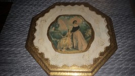 Old Vintage Pictorial Wall Picture Hanging Victorian Picture Made in Italy - $24.99