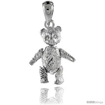 Sterling Silver Small Movable Teddy Bear  - £36.62 GBP