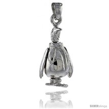 Sterling Silver High Polished Movable Penguin  - £38.04 GBP