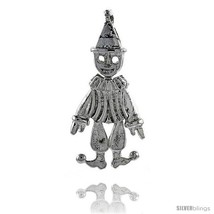Sterling Silver High Polished Movable Clown  - £33.70 GBP