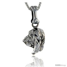 Sterling silver bloodhound dog pendant style pa1044 thumb200