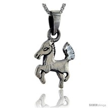 Sterling Silver Horse Pendant, 7/8 in  - £29.65 GBP