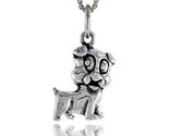Sterling silver dog pendant 12 in tall style pa1481 thumb155 crop