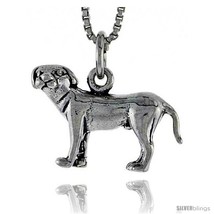 Sterling Silver Anatolian Shepherd Dog Pendant, 3/4 in  - $54.83