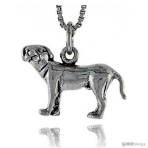 Sterling Silver Anatolian Shepherd Dog Pendant, 3/4 in  - £44.09 GBP